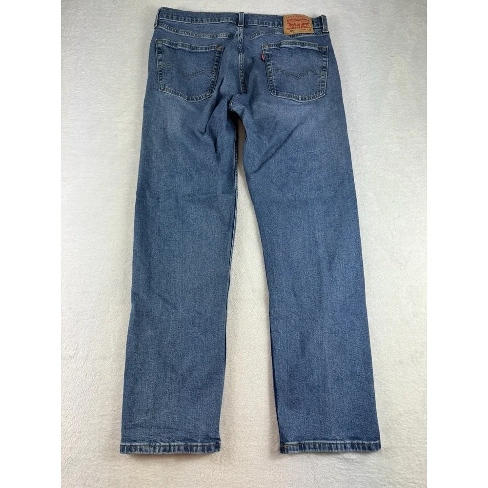 Levi's 505 Regular Fit Jeans 36x32 Blue Denim Straight Leg‎ Mens